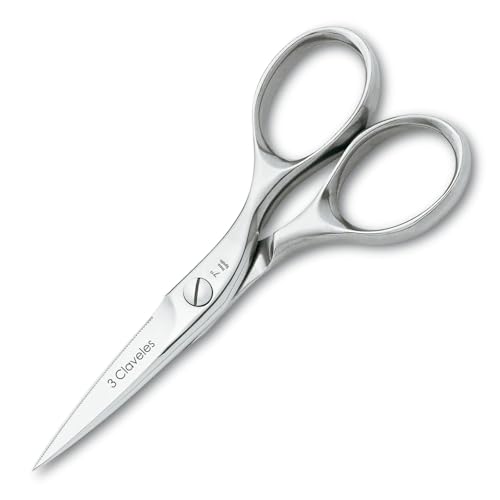 3 Claveles Tijera Cocina Master Class INOX 7 Pulgadas, Acero Inoxidable, Brillo, 18 cm (7')