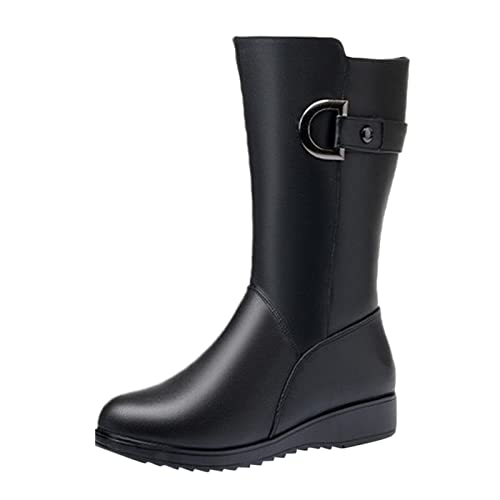 Bottes en cuir pour femme compensées : la solution anti-glisse et grand froid pour l'hiver