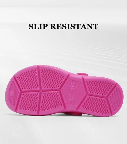Image of Kids Girls Boys Clogs Garden Shoes Toddler Slip on Sandals Children Water Shower Beach Pool Slippers
