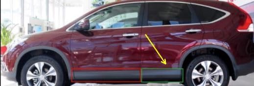 Door Lower Molding Door Garnish,Intended for 12-16 Honda CR-V (Rear Left)