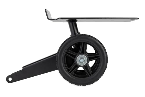 Image of Camco 39011 Steerable Wheel Kit for 28 and 36 Gallon Rhino Tote Tanks with 2 No-Flat Front Wheels, Tow Bar Handle, and Ladder Hook | 2 no-flat 6 in front wheels with bearings, 24 in tow bar handle, ladder hook and hardware included, rolls like a wagon