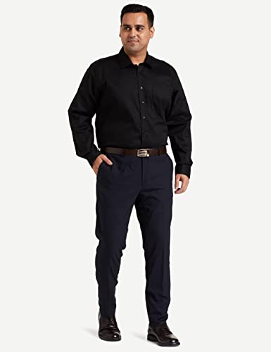 Image of Amazon Brand - Symbol Men's Solid Cotton Formal Shirt | Plain | Full Sleeve - Regular Fit (Available in Plus Sizes)