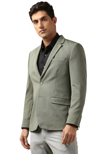 Image of Peter England Men's Neo Slim Knit Textured Blazer