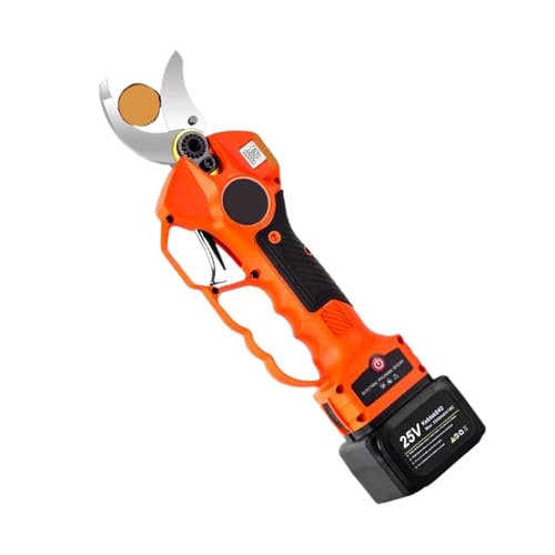 YVAAASIYC Tijeras de podar Profesionales, Cortador Ramas eléctrico, Tijeras inalámbricas 25V, Resistentes con 2 Paquetes Motor sin escobillas