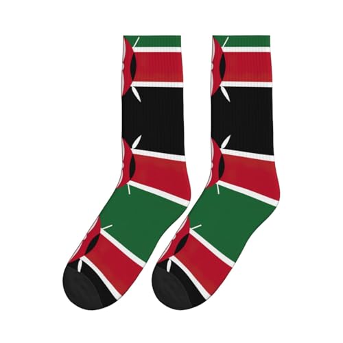 Flag Of Kenya Breathable Sweat Absorbent Sports Socks For Women Men Socks Suitable For Outdoor Sports4