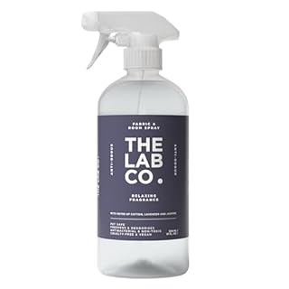 The Lab Co. Fabric & Room Spray | Eliminates Bad Odours | Neutralises Nasty Smells | Anti-Bacterial | Relaxing Fragrance with Lavender Cotton Jasmine Essential Oils | 500ml