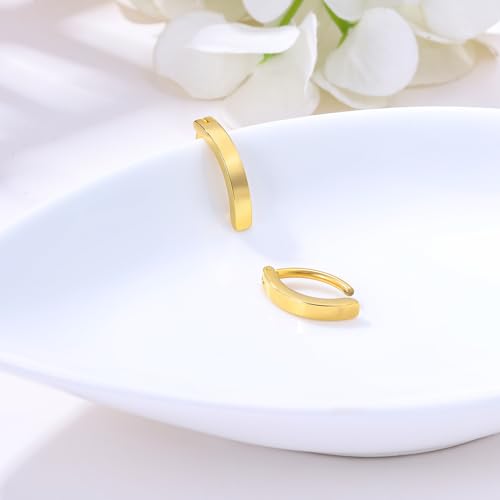 14G Clicker Belly Button Ring,Surgical Stainless Steel Hinged Belly Button Rings Belly Barbell Piercing Navel Barbell Body Jewelry 2PCS 5