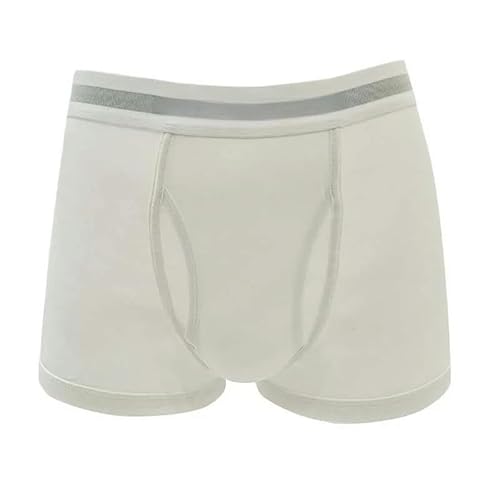 LCZYMEN Boxer Briefs Men'S Underwear Comfortable Boxers Underpants Fashion Underwear Cotton Spandex Underpants-White-Xxxl-1Pc