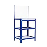 Facile da riporre: la semplice installazione e i contenitori portaoggetti rendono questo tavolo da lavoro facile da usare. Mantieni gli utensili a portata di mano e il tuo spazio di lavoro ordinato, migliorando l'efficienza sia per gli hobbisti che per i professionisti.