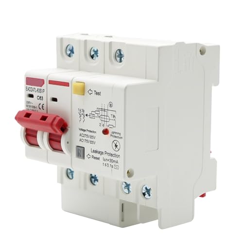 Disjoncteur différentiel 230 V 2P protection surcharge surtension 6A coffret