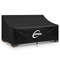 Kipiea Patio Sofa Cover, Heavy Duty Outdoor Couch Covers Waterproof Winter, 2-Seat Patio Furniture Cover Loveseat, Outdoor Sofa Covers with Anti UV and No Tears, No Fading (60"W x 34"D x 31"H)
