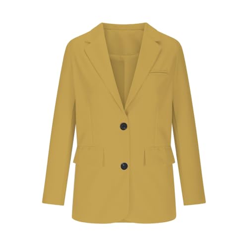 Fall Blazers for Women 2024 Business Casual Long Sleeve Dressy Open Front Coats Work Office Oversized Suit Jackets4