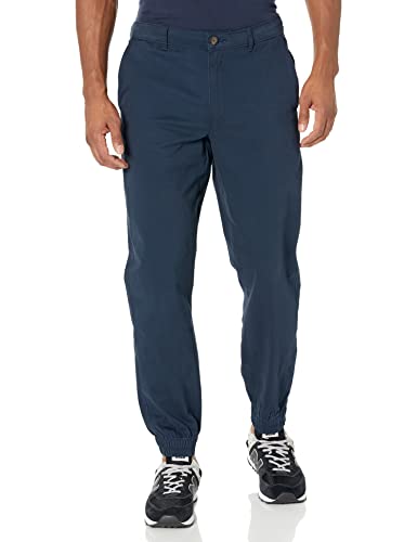Amazon Essentials Men's Slim-Fit Cotton Breathable Joggers with Pockets, Navy, Medium