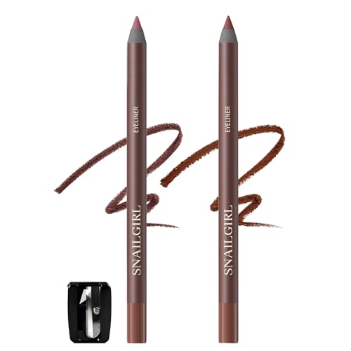2PCS Lápiz Delineador Gel Ciruela y Chocolate para Ojos miniatura 1