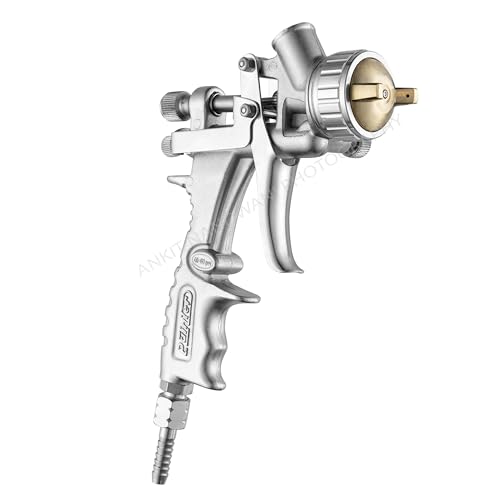 Image of Painter Spray Gun (LABEL) PR-01 Gravity Feed Paint Spray Gun 2.0 mm Silver