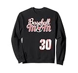 Photo Gallery baseball mom festa della mamma #30 baseball player jersey felpa Photo Gallery baseball mom festa della mamma #30 baseball player jersey felpa