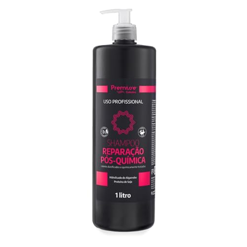 Premisse Shampoo Reparação Pós-Química, Hidratação Profunda para Cabelos Quimicamente Tratados, Vegano, 1 Litro