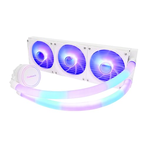 新品　OWLTECH OWL-LCS360ARGB-WH ARGB LED内蔵ヘッド＆チューブ 120mm×3基 水冷CPUクーラー (OWL