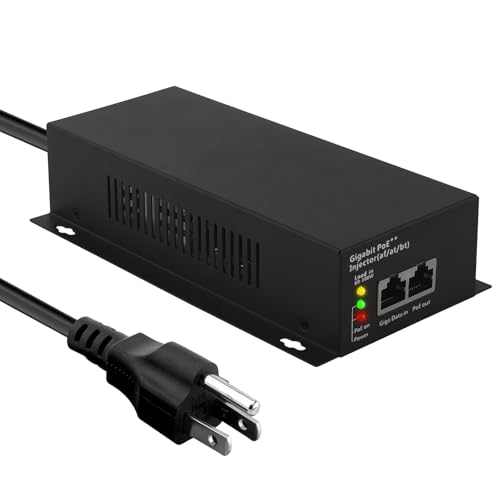 Injecteur Gigabit PoE 90 W pour connecter vos caméras extérieures sans prise