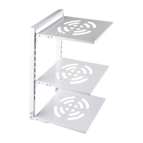 MagiDeal Pot and Pan Organizer Pot Storage Rack Heavy Duty Metal Pan Holder Organization Storage for Kitchen under Sink Cabinet Home, 3 Tier White