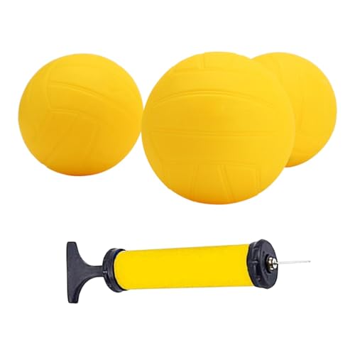 Folpus Bolas de Repuesto con púas, Bolas de Juego Roundnet, Mini Voleibol con Bomba de Aire para Patio Trasero, Deportes al Aire Libre, césped, Voleibol de, 3.5 Inch 3pcs