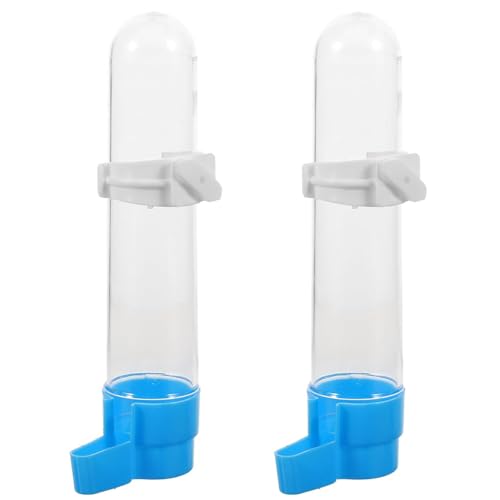 2 Bebederos de Comida para Pájaros, Botella de Agua para Jaula de Pájaros, Bebederos Colgantes para Pájaros, Dispensador de Agua para Jaula de Pájaros, para Loros, Periquitos