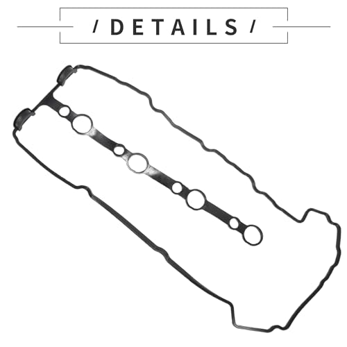 Image of Motoforti Valve Cover Gasket, Cylinder Head Valve Seal Gasket, for Suzuki SX4 RW420 GYA51S 2.0L 4 Cyl, MP, J20B, 16V, VVT, DOHC, Rubber, No.1118978K00, Black