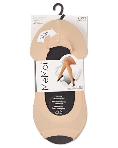 Image of MeMoi Open Toe Fine Edge Liner 3 Pack