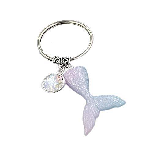 Preisvergleich Produktbild WDOIT Meerjungfrau Schlüsselanhänger Taschenanhänger Legierung Keychain Handy Bagjewelry Auto Anhänger Rucksack Deko, Männer und Frauen Kleine Geschenke, 3.2 * 4.5cm