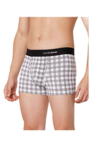Image of Underjeans Men's Cotton Blend Trunks (Pack of 2) (UJNPTS036E2)