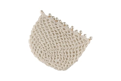Gorro de crochet de algodón para mujer estilo étnico blanco vintage miniatura 4