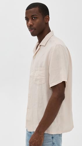 Men's Linen Camp Collar Shirt4