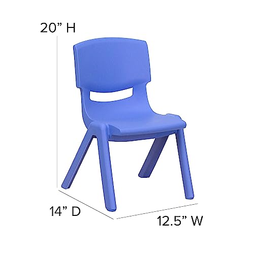 Image of Flash Furniture Furniture>Seating>Chairs>Stack, 10.5 inch, Blue