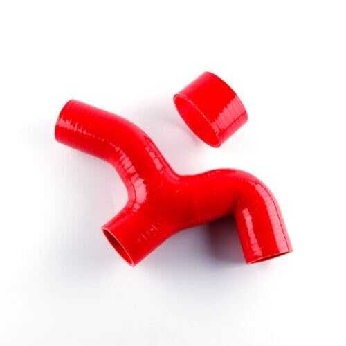 CMS - Kit de manguera de radiador de silicona de 3 capas para Subaru Impreza WRX GC8 EJ20 EJ22 Turbo Y Pipe 96-00 (rojo)