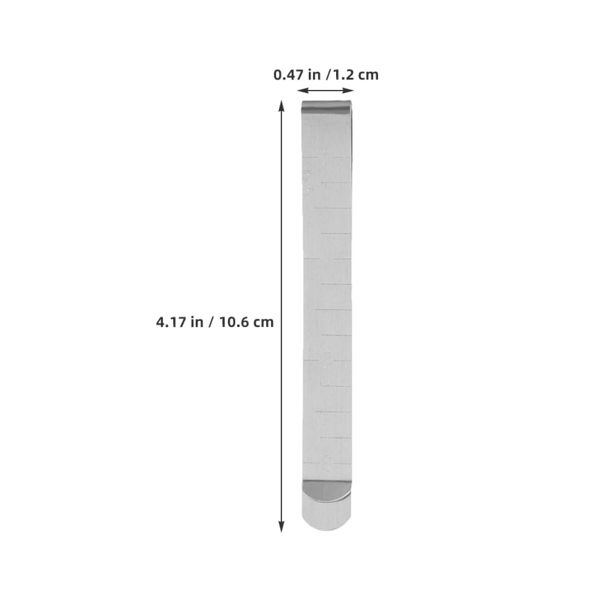 SEWACC Stainless Steel Hemming Clips Sewing Clips Quilting Clips Ruler for Accurate Hemming