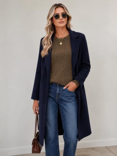 Image of Rapbin Women's Contrast Trim Knit Sweater Long Sleeve Crew Neck Pullover | Color Block Soft Lightweight Regual fit,Business Casual Work,Fashion Versatile Fall Spring Outfits,Winter Layer Clothing