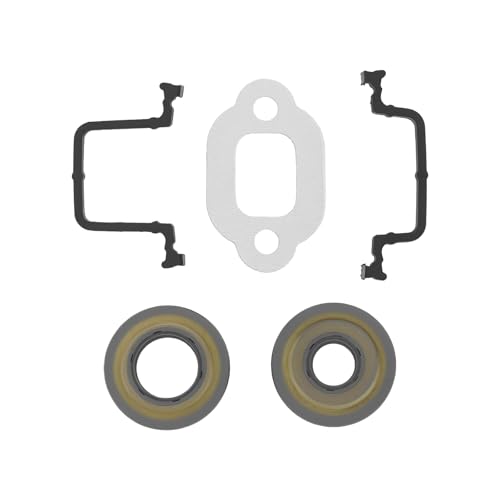 LT Easiyl 1 Satz Kettensägen-Dichtungssatz Kompatibel mit Husqvarna 435 440. Kupplungsseite 16,6 X 32 X 3,7 Mm Magnetradseite 12 X 32 X 3,7 Mm mit Dichtung Kleine Zylinderdichtung