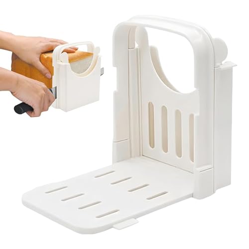 Homemade Bread Slicer - Foldable Bread Slicer Guide - Anti-Slip Manual Cutting Guide Machine for Slicing Bagels Cheese Ham Vegetables - Image 7