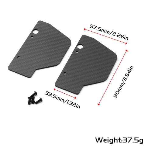 Image of RC Mud Flaps, Lightweight Carbon Fiber Design for Enhanced Off-Road Performance, Seamless Match RC Mud Guards for Enthusiasts Racers and Hobbyists