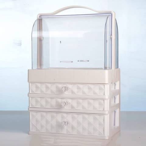 化粧箱 携帯引き出しドレッサー収納ボックス 防水 防塵収納ボックス 化粧品収納ボックス 大容量収納 化粧箱 アクセサリー ボックス 引き出し (3階)