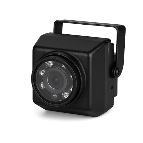 Watilon 4K 8MP Mini Caméra IP PoE étanche - Caméra de sécurité extérieure 48V Ultra HD avec vision nocturne IR 940 nm, accès à distance P2P, objectif...
