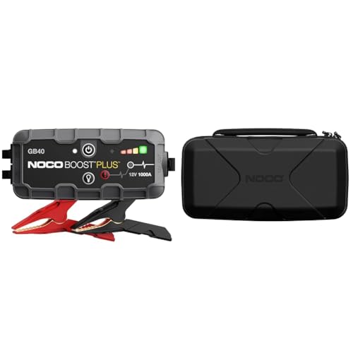 NOCO Boost Plus GB40, Arrancador de Batería de Coche 1000A, Booster de Bateria Portátil & GBC101 Boost X Maletín de Protección EVA para Arrancadores Auxiliares de Litio GBX45 UltraSafe