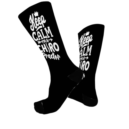 Keep Calm I'm A Chiropractor Physical Therapist Chiropractic Womens Athletic Socks2