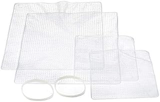 MasterClass Silicone Stretch Lids, 4 Piece Set of Assorted Food Covers, An Eco Friendly Reusable BPA Alternative to Cling Film