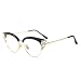 bullabulling Rhinestones Bling Bling Cateye Reading Glasses Women Blue Light Blocking (black, 2.0)