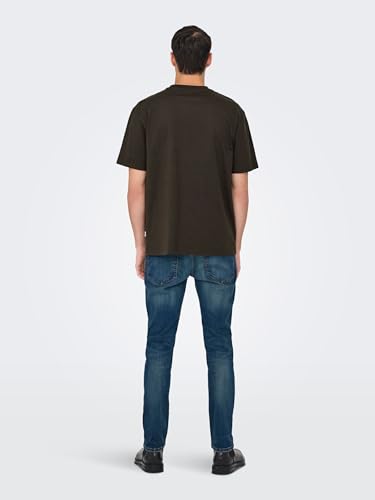Only & Sons Herren Onsfred Life RLX Ss Tee Noos, Mulch, L – Ansicht 5