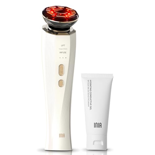 Inia X3W Microcurrent Facial Device, 3-In-1 Facial Massager Red Light Therapy Beauty Device For Face And Neck Skin Rejuvenation Lifting cover