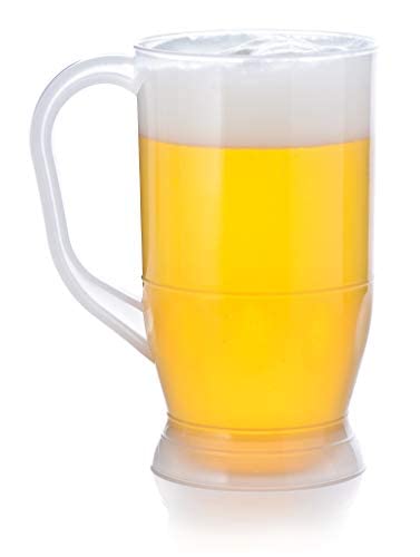 32oz Opaque Plastic Beer Mug with Handle, Reusable, Dishwasher Safe, Plastic for Indoor/Outdoor Use, MADE IN USA