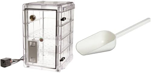 SP Bel-Art Desiccator Cabinet 1.9 cu. ft. + SP Bel-Art Sterile Sampling Scoop 125ml Pack of 100 – Ideal for Sample Storage & Collection – Total 101 Units – Bundle of 2