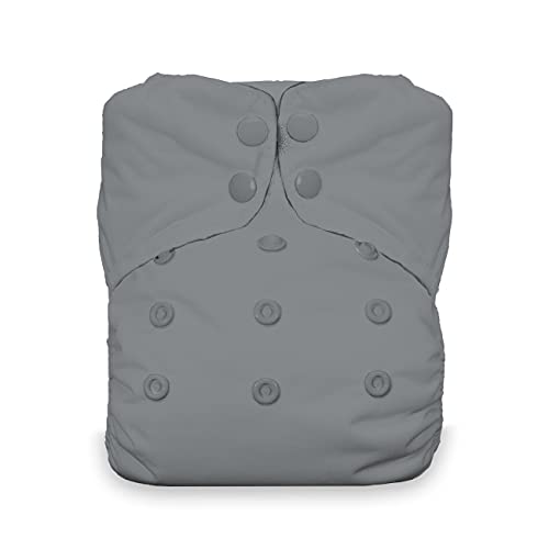 Image of Thirsties Natural One Size All in One Reusable Cloth Diaper, Snap Closure, Shark Fin